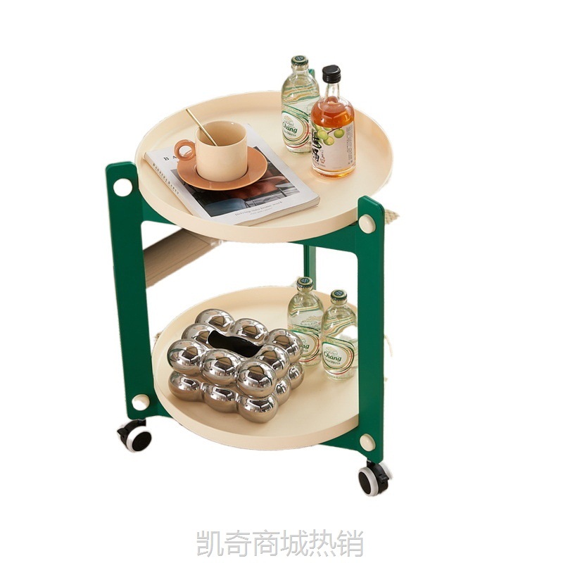 沙发边几边柜边桌创意角几迷你阳台小茶几床边小桌子移动简约推车