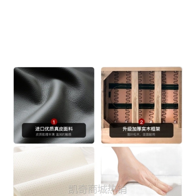 真皮沙发转角豆腐块极简现代轻奢北欧模块沙发客厅直排贵妃意式