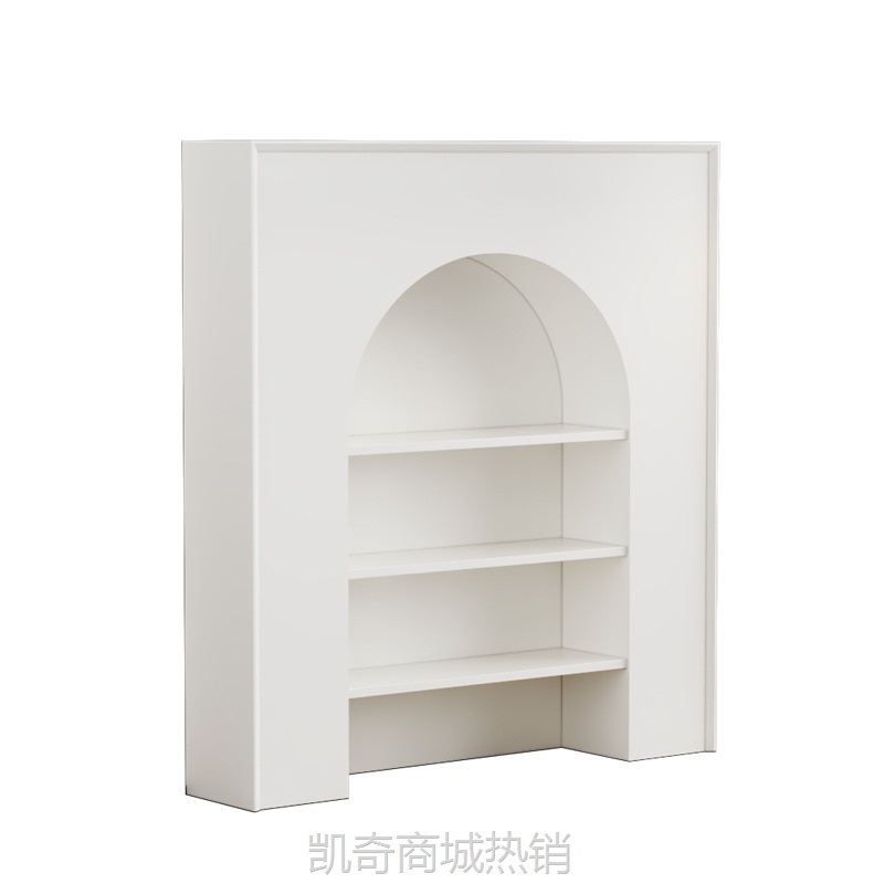 法式壁炉装饰柜网红ins拱形客厅玄关置物架复古轻奢展示收纳柜子