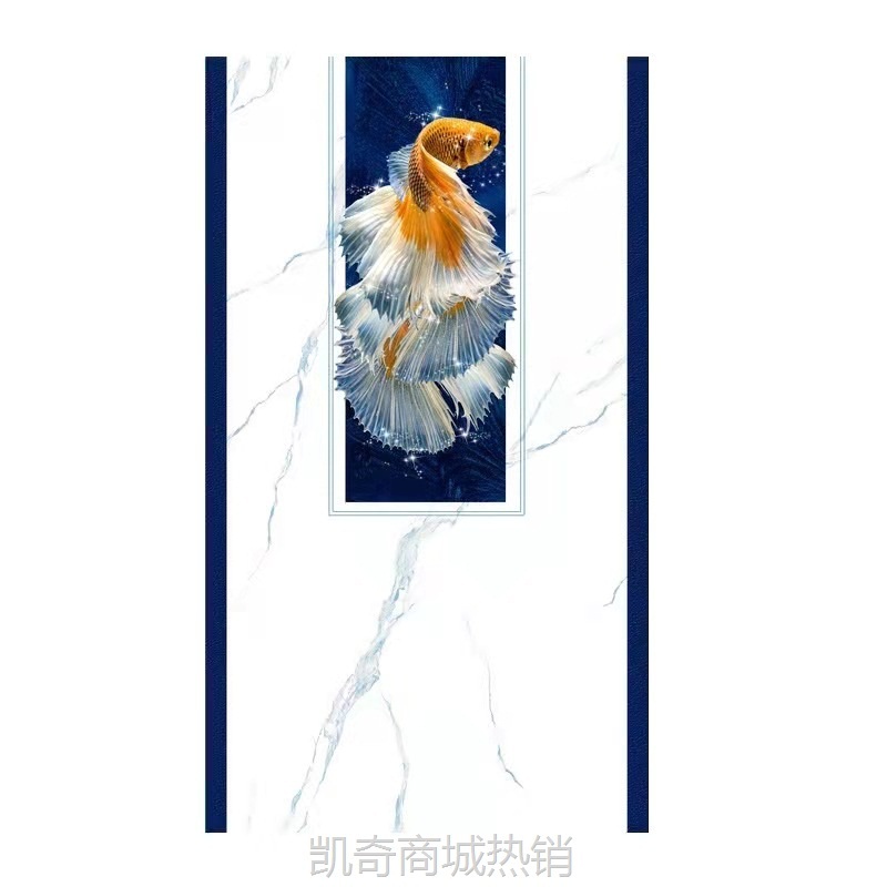 2022网红岩板玄关背景墙  现代简约客厅入户走廊装饰木格栅影视墙
