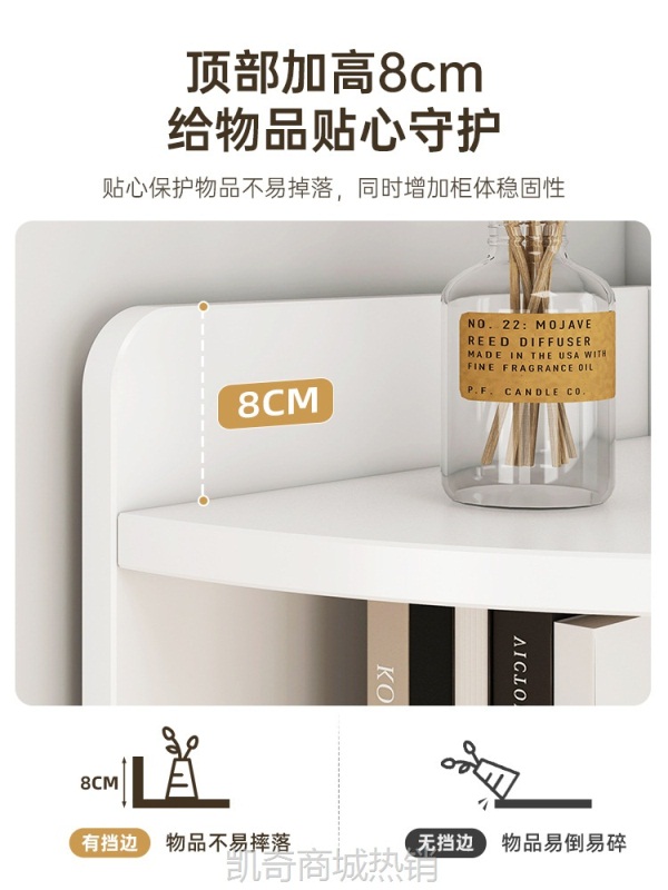 角柜转角柜墙角三角置物架客厅卧室拐角角落收纳边柜书柜储物柜子