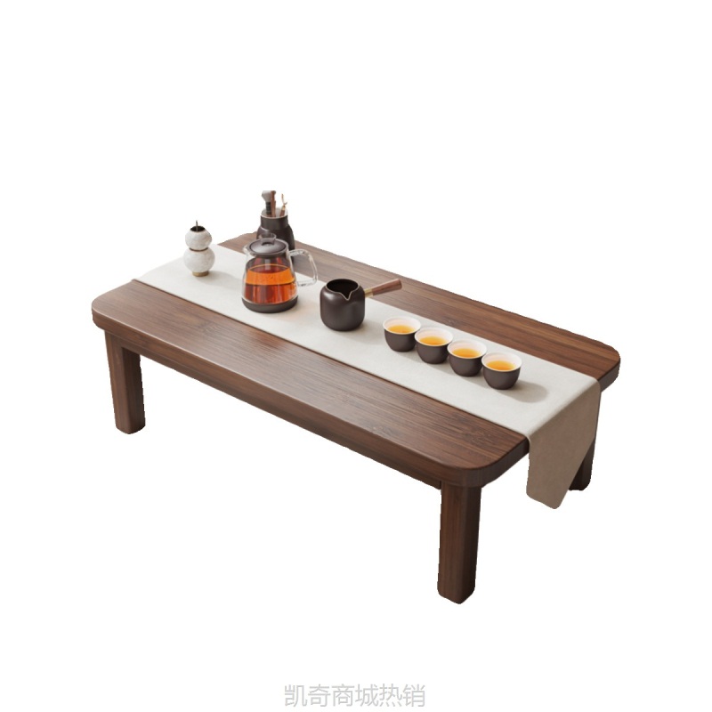 飘窗桌实木炕桌家用榻榻米小茶几床上学习折叠书桌宿舍电脑矮桌子