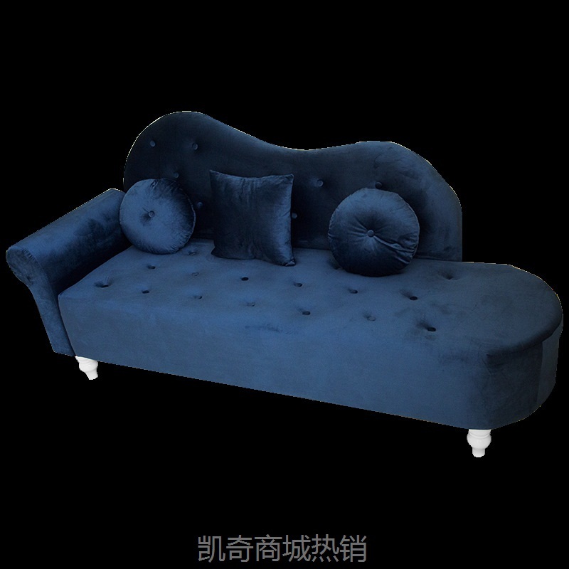 欧式贵妃椅布艺沙发小户型卧室公寓出租房三人双人服装店铺小沙发