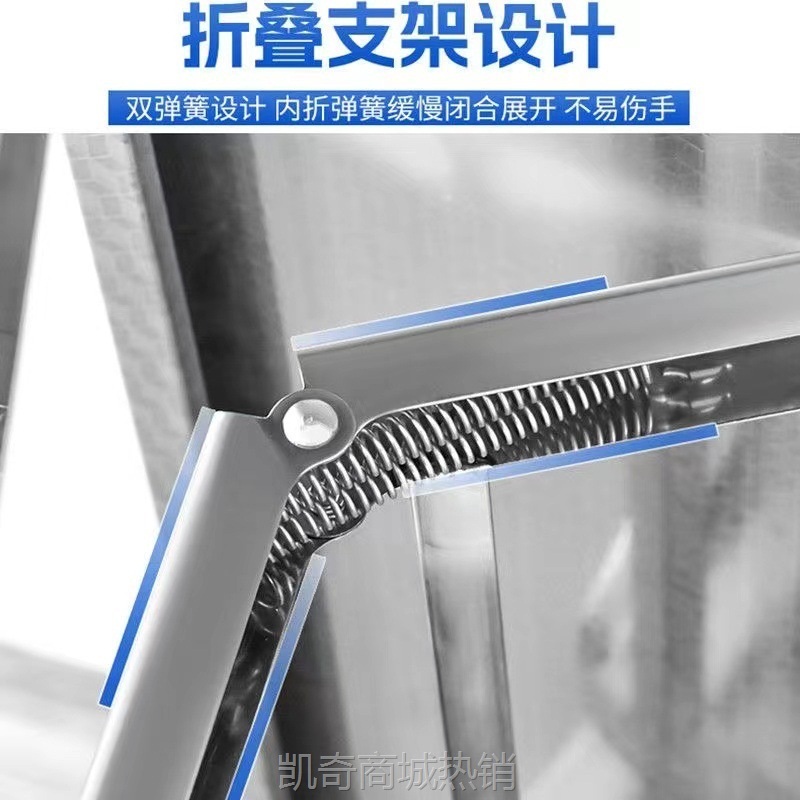 不锈钢折叠桌户外烧烤摆摊便携带桌子饭店厨房操作台夜市露营