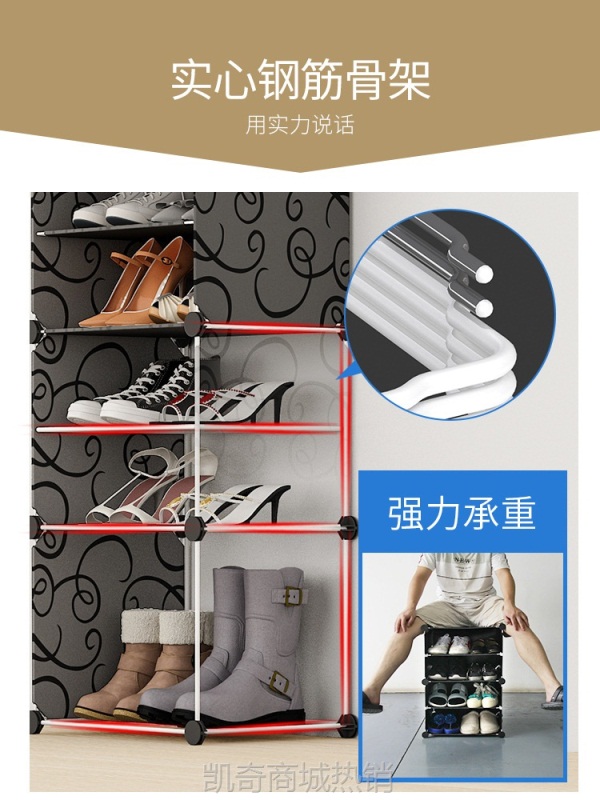 鞋架子家用门口收纳省空间多层透明鞋盒室内防尘宿舍简易鞋柜