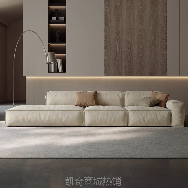 豆腐块沙发现代客厅磨砂绒布直排沙发模块自由组合套装沙发