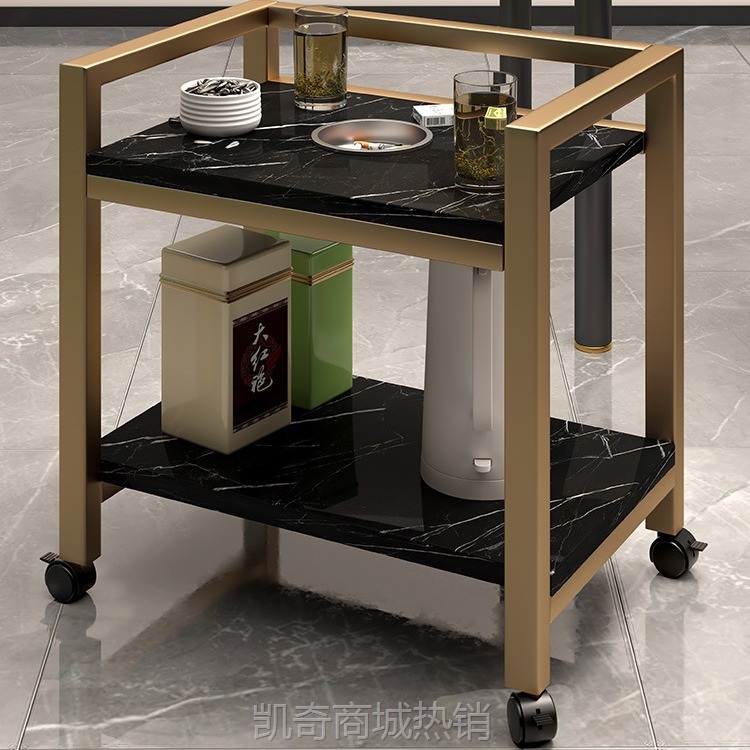 麻将桌棋牌室茶几茶水架可移动烟灰缸简易茶几小边几置物架