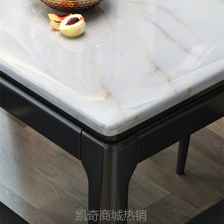 北欧大理石餐桌椅组合小户型简约现代餐桌家用长方形桌子实木餐桌