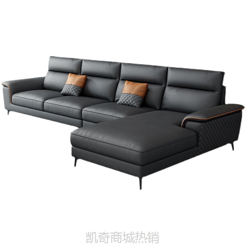 意式极简布艺沙发北欧简约现代小户型沙发客厅组合免洗科技布沙发
