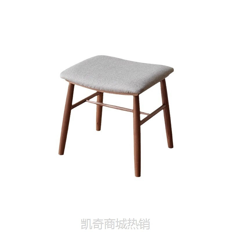 实木化妆凳简约梳妆凳软包板凳家用方凳布艺换鞋凳皮凳子