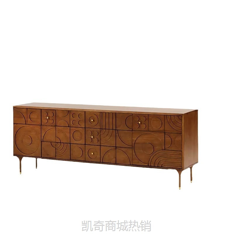 中古风-英国ARNATIF-MAVB 实木雕花双门三抽餐边柜斗柜