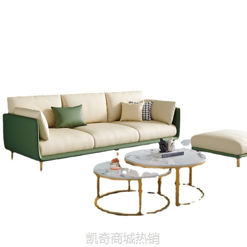 北欧科技布沙发轻奢简易现代简约卧室小沙发网红小型客厅小户型
