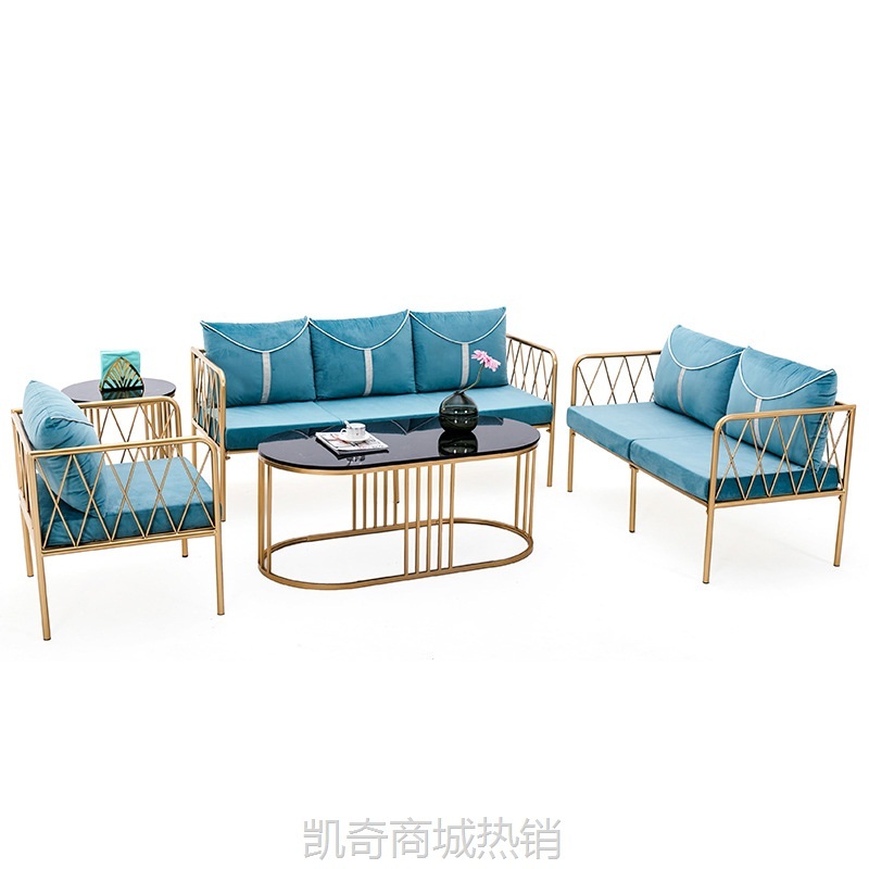 北欧家用客厅休闲沙发办公会客接待懒人沙发酒店大堂布艺沙发组合