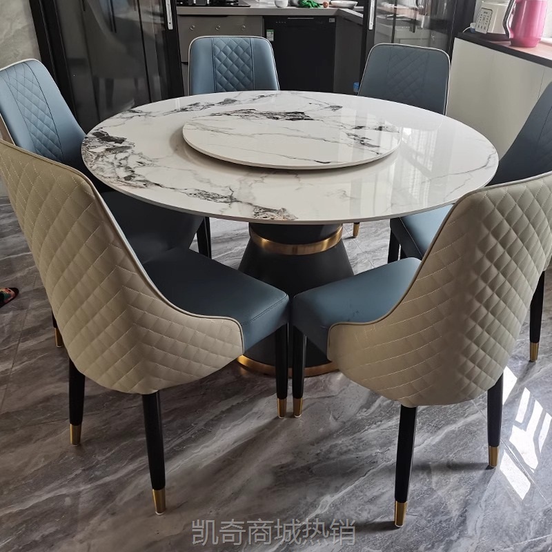 现代简约轻奢餐椅靠背椅洽谈会所家用酒店餐厅售楼部椅子金属皮椅