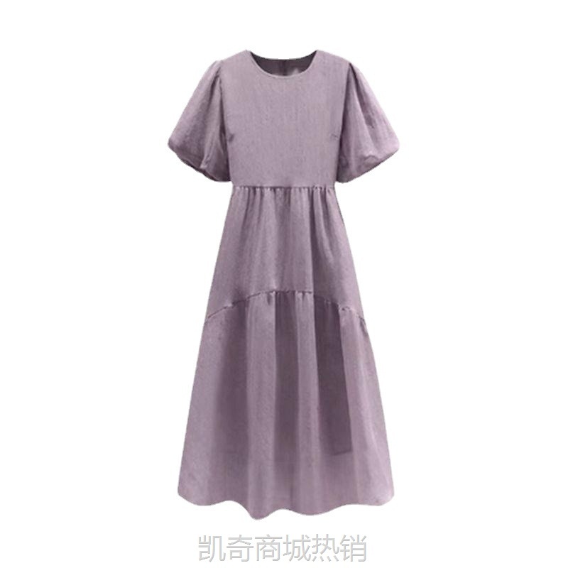 夏季女装公主裙批发泡泡袖连衣裙女装新款显瘦法式子气质长裙20翔