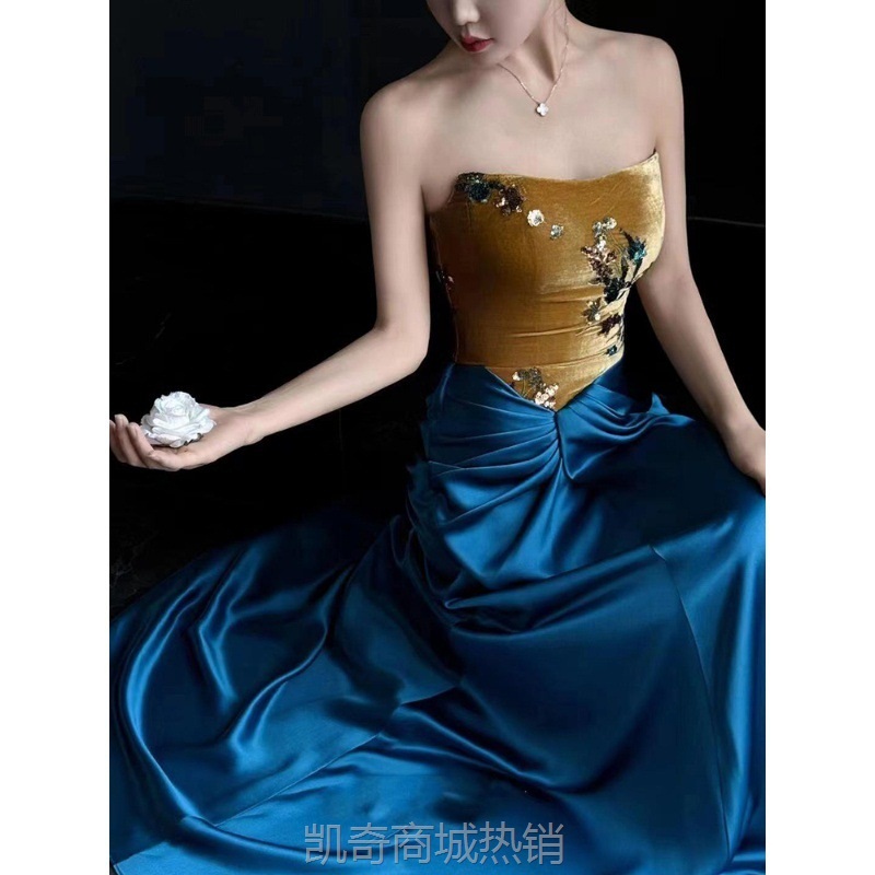 新中式晨袍女2024新款高级感国风新娘订婚回门礼裙女敬酒服回门宴