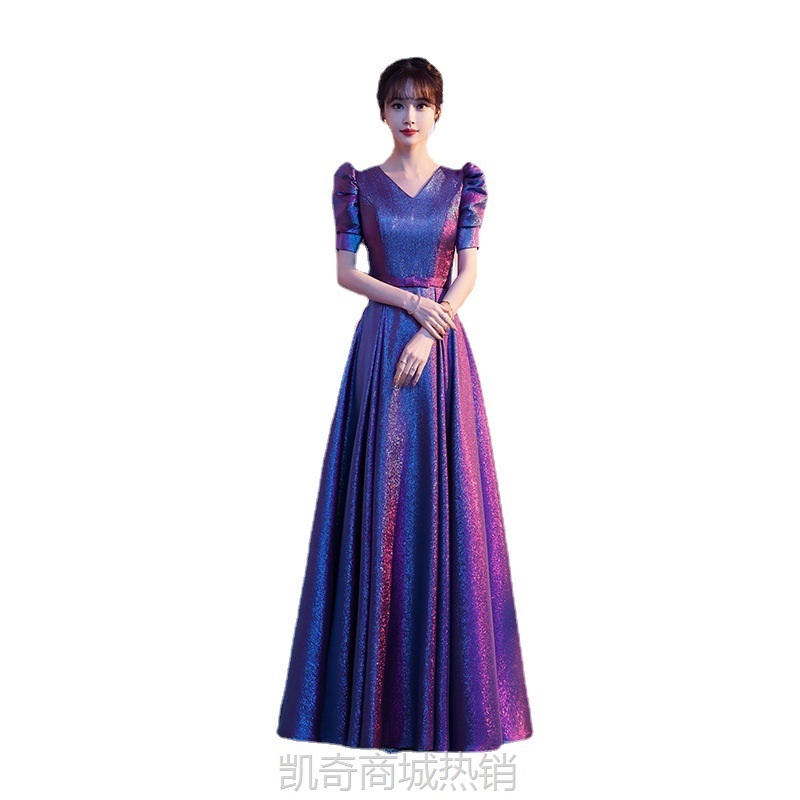 大合唱演出服装女长裙2023新款成人独唱舞台演出服指挥合唱团礼服