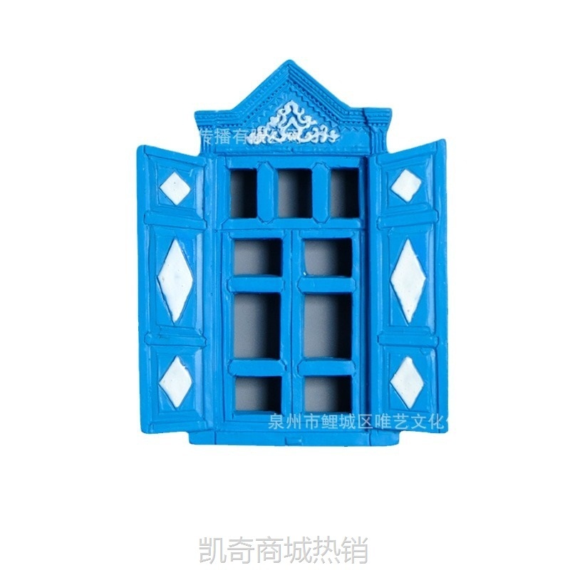创意新疆伊犁 门 窗旅游纪念品 树脂冰箱贴 家居装饰贴 礼品