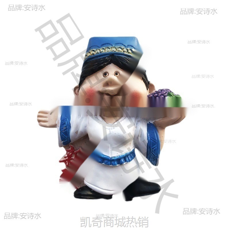 新疆喀什人文旅游纪念装饰工艺礼品树脂磁铁冰箱贴家居装饰留言贴