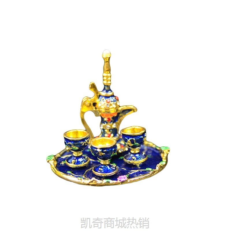 新疆民族彩锡工艺品摆件小酒具金属酒壶礼品纪念生日同学特价