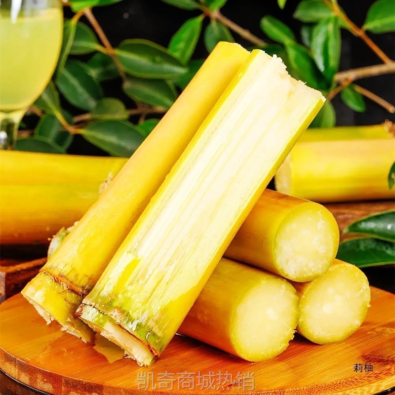 广西甘蔗10斤新鲜应当季孕妇水果脆甜黑黄皮甘蔗产整箱直销三方