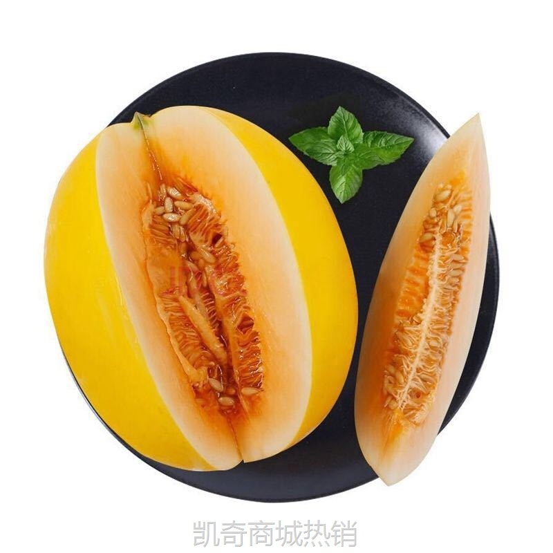 『阎良黄金蜜瓜』黄皮白肉黄肉随机多汁爽口脆甜陕西黄河蜜瓜水果