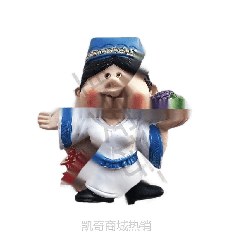 新疆喀什人文旅游纪念装饰工艺礼品树脂磁铁冰箱贴家居装饰留言贴