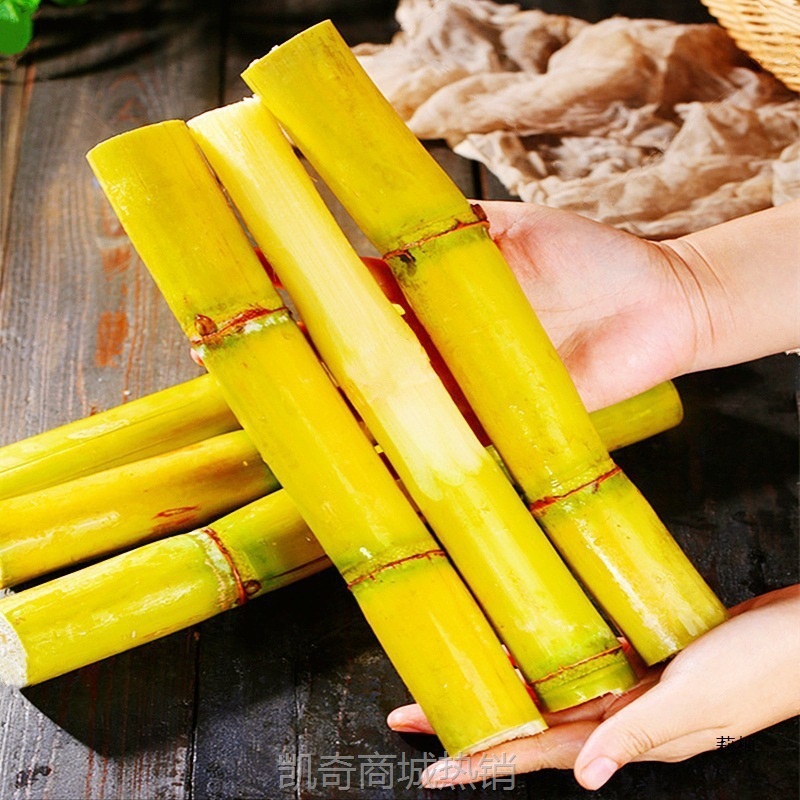 广西甘蔗10斤新鲜应当季孕妇水果脆甜黑黄皮甘蔗产整箱直销三方