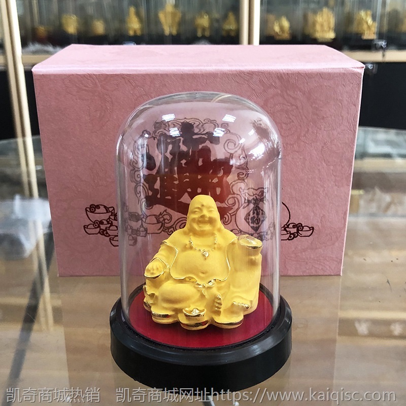 绒沙金观音汽车摆件 佛像镀金工艺品 平安观音菩萨汽车4S活动礼品