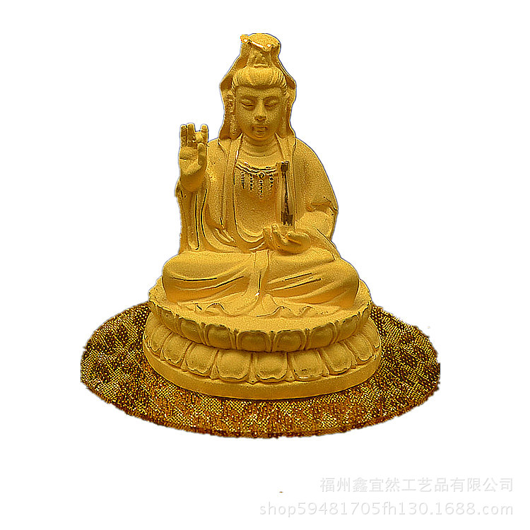 厂家批发绒沙金工艺品 宝瓶观音菩萨 汽车摆件装饰车载礼品定制
