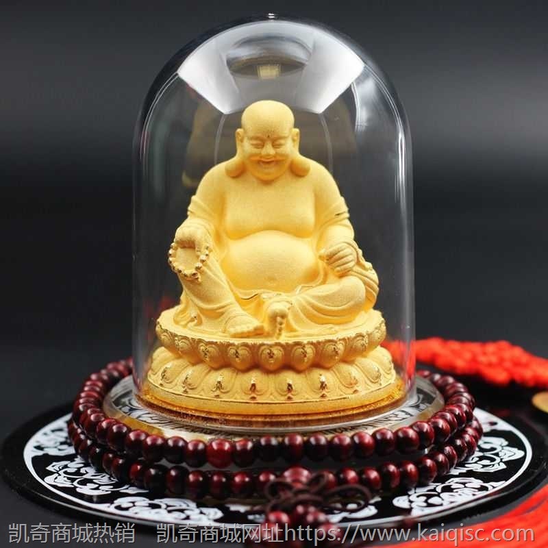 绒沙金佛像摆件车内装饰摆件观音菩萨汽车用品摆件车载观音佛像