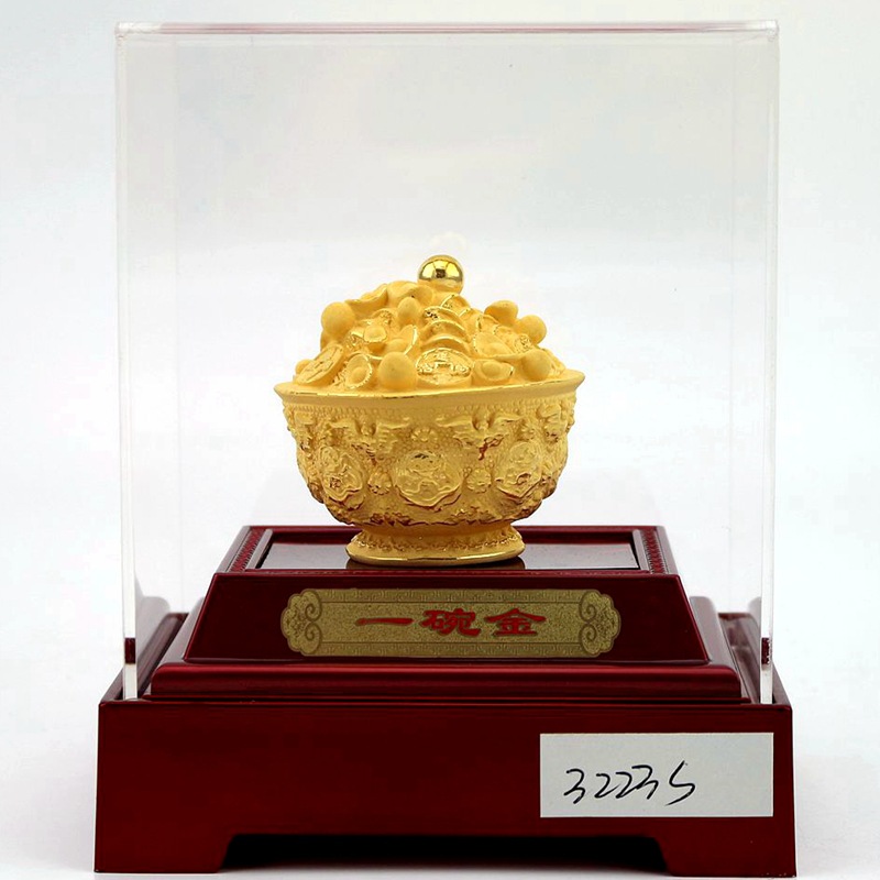 3223S 一碗金-小 80元 55x55x55mm带底座图