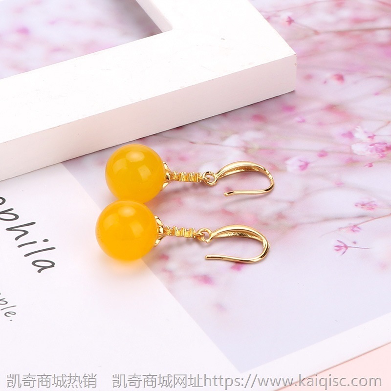 2020新款复古宫廷耳环AAA玛瑙耳坠女长款气质韩国耳钩耳饰品多款