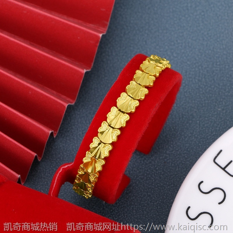 越南沙金手链女3D硬金多款式手饰网红直播爆款送闺蜜手串一件代发