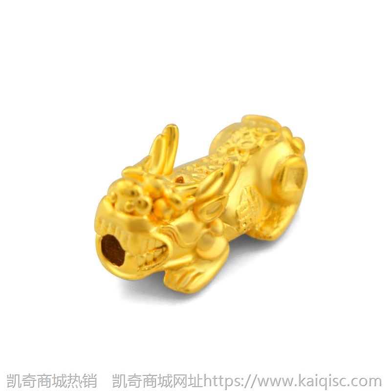 时尚百搭黄铜镀金貔貅串珠多款路路通DIY 沙金转运珠配件饰品批发