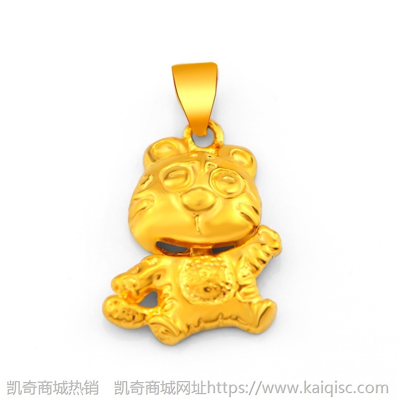 欧币金仿黄金十二生肖吊坠尾可动女铜镀24k金首饰品项链 厂家直供