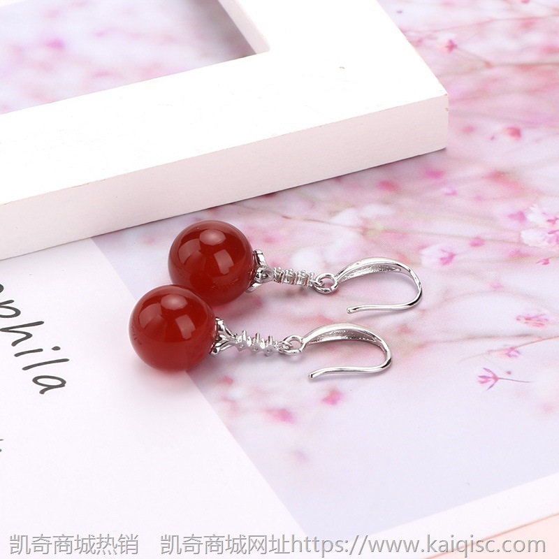 2020新款复古宫廷耳环AAA玛瑙耳坠女长款气质韩国耳钩耳饰品多款