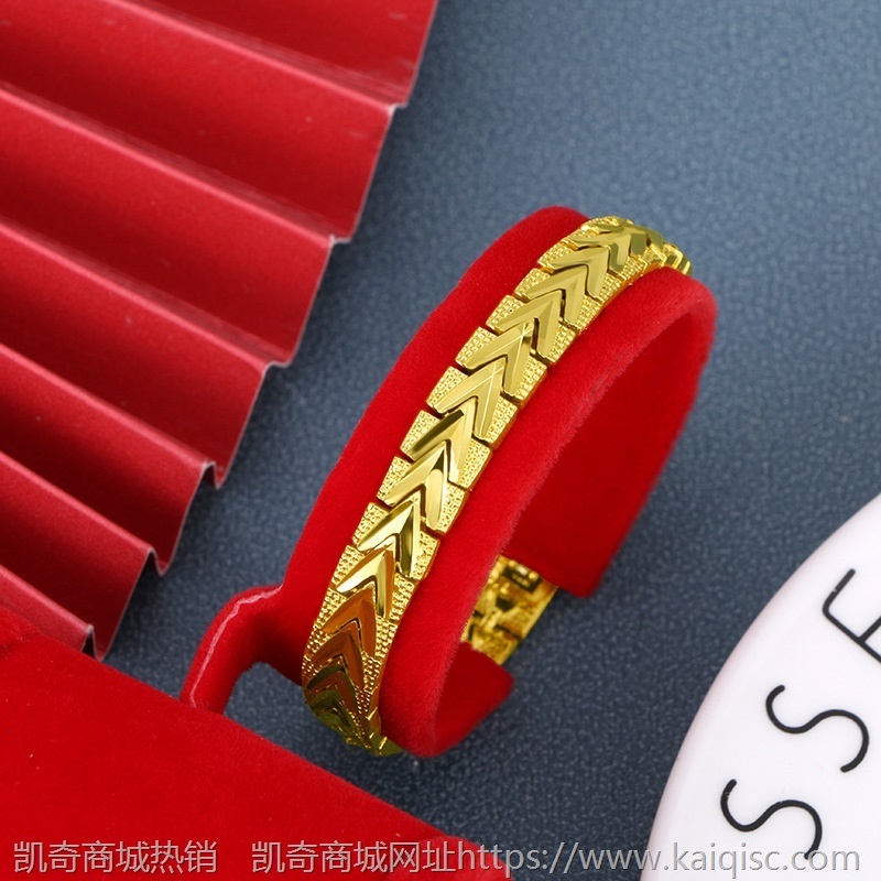 越南沙金手链女3D硬金多款式手饰网红直播爆款送闺蜜手串一件代发