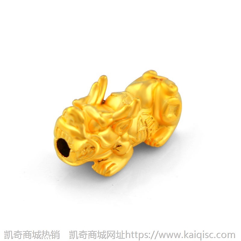 时尚百搭黄铜镀金貔貅串珠多款路路通DIY 沙金转运珠配件饰品批发