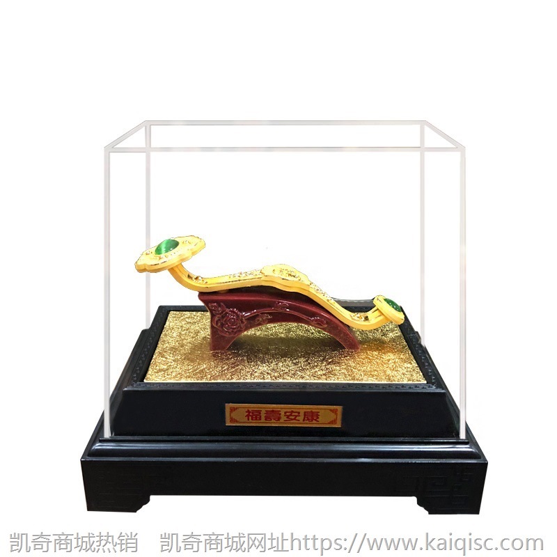 绒沙金摆件 如意装饰工艺品摆设客厅办公室生日乔迁开业贺寿礼品