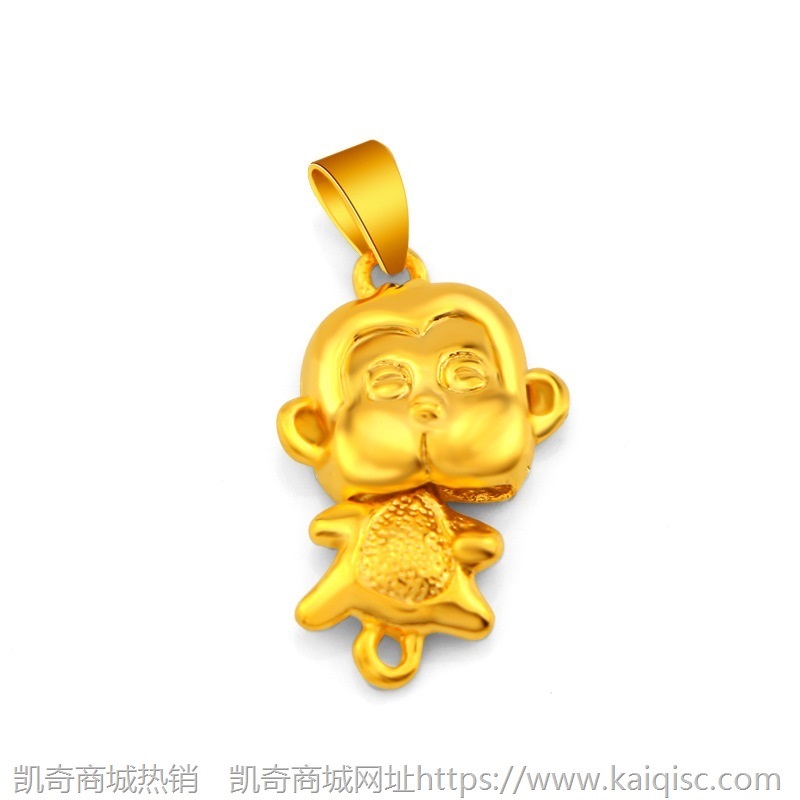 欧币金仿黄金十二生肖吊坠尾可动女铜镀24k金首饰品项链 厂家直供
