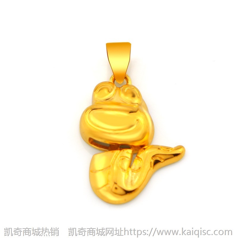 欧币金仿黄金十二生肖吊坠尾可动女铜镀24k金首饰品项链 厂家直供