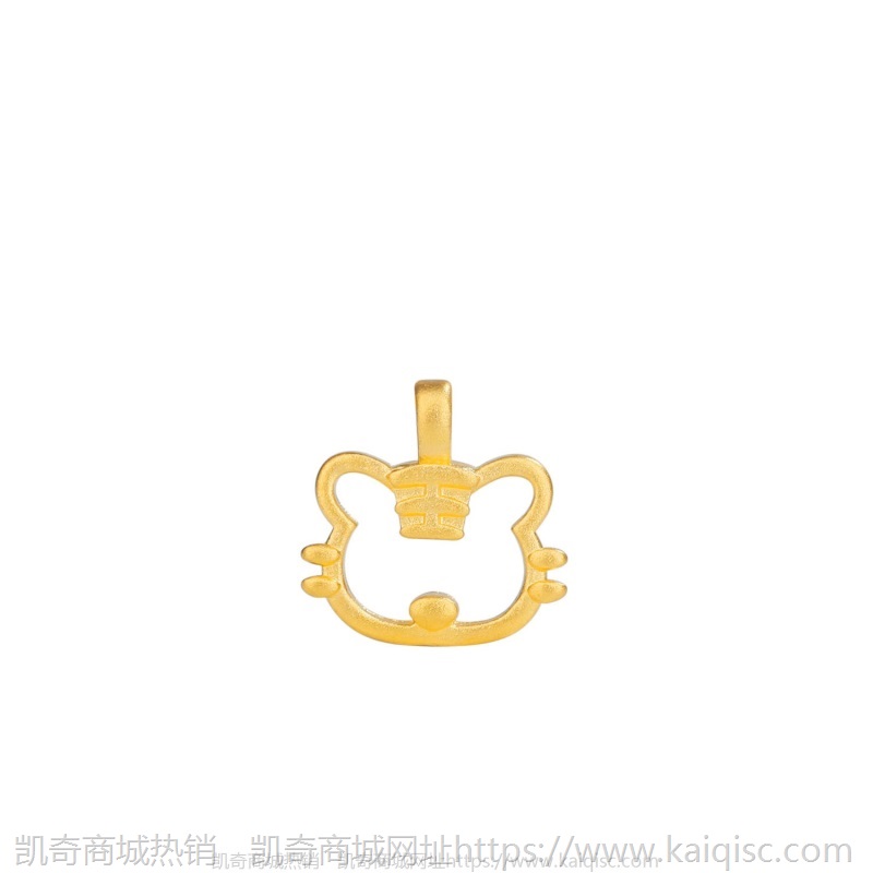 999足金黄金项链3d硬金吊坠项链0.2g起专供抖音直播基地支持代发