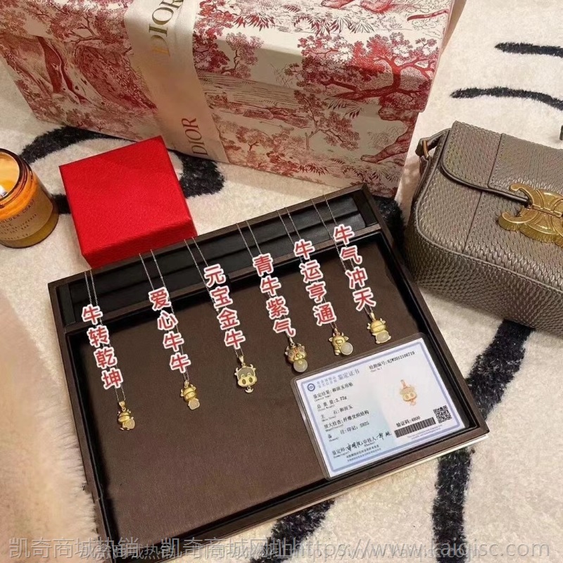 天然和田玉金牛吊坠古法银金镶玉 牛年贺岁金牛项链莆田厂家批发