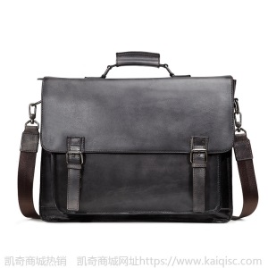 新款真皮男包复古公文包 头层牛皮牛皮男士横款商务包 男式手提包