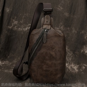 胸包男士斜挎包复古潮真皮单肩包新款休闲胸前包斜跨运动休闲腰包