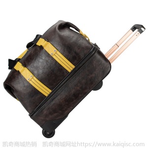 复古真皮拉杆包男大容量行李包女登机拉杆箱旅行包手提旅游包凯奇