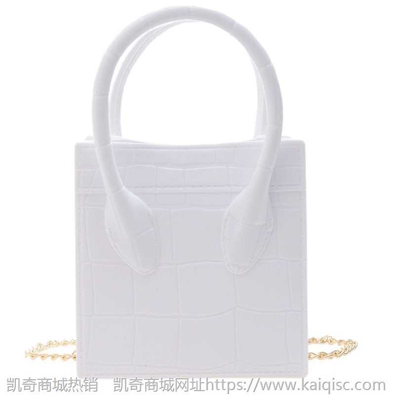 2021凯奇新款网红笑脸包小方包时尚百搭链条手提单肩斜挎果冻女包