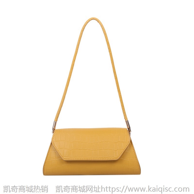 包包女包2021春夏新款简约时尚石头纹单肩包质感洋气法棍包PU女包