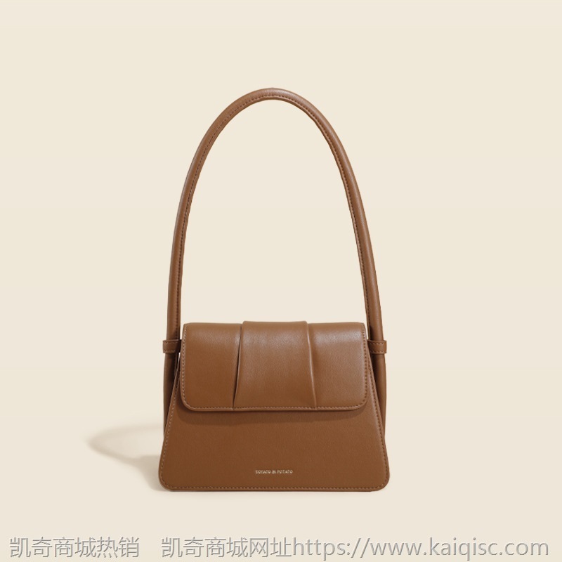 单肩包包女2021秋冬新款时尚潮流韩版真皮小众设计女包通勤腋下包